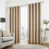 Sagano Ready Made Eyelet Curtains Natural