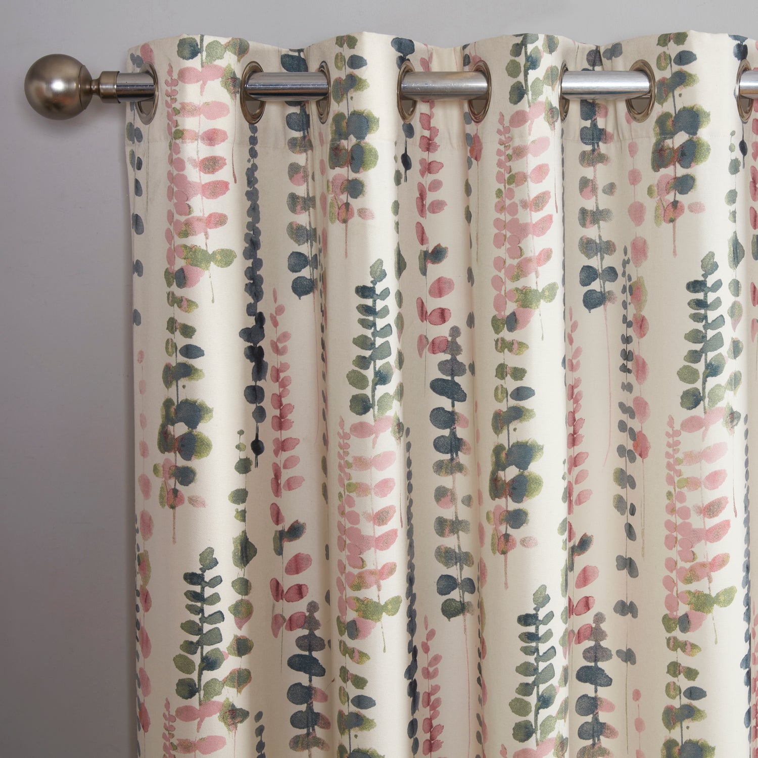 Santa Maria Ready Made Eyelet Curtains Flamingo