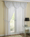 Crystal Ready Made Single Voile Curtain White