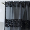 Savannah Rod Pocket Ready Made Single Voile Curtain Black