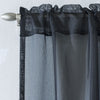 Savannah Rod Pocket Ready Made Single Voile Curtain Black