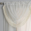 Crystal / Savannah Rod Pocket Ready Made Single Voile Curtain Cream