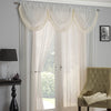 Crystal / Savannah Rod Pocket Ready Made Single Voile Curtain Cream