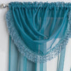 Crystal / Savannah Rod Pocket Ready Made Single Voile Curtain Teal