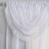 Crystal / Savannah Rod Pocket Ready Made Single Voile Curtain White