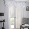Crystal / Savannah Rod Pocket Ready Made Single Voile Curtain White