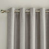 Savoy Blackout Ready Made Eyelet Curtains Grey