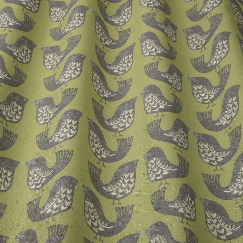 iLiv Scandi Birds Fabric Kiwi