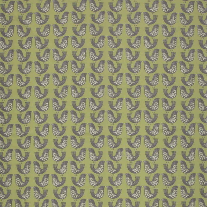 iLiv Scandi Birds Fabric Kiwi