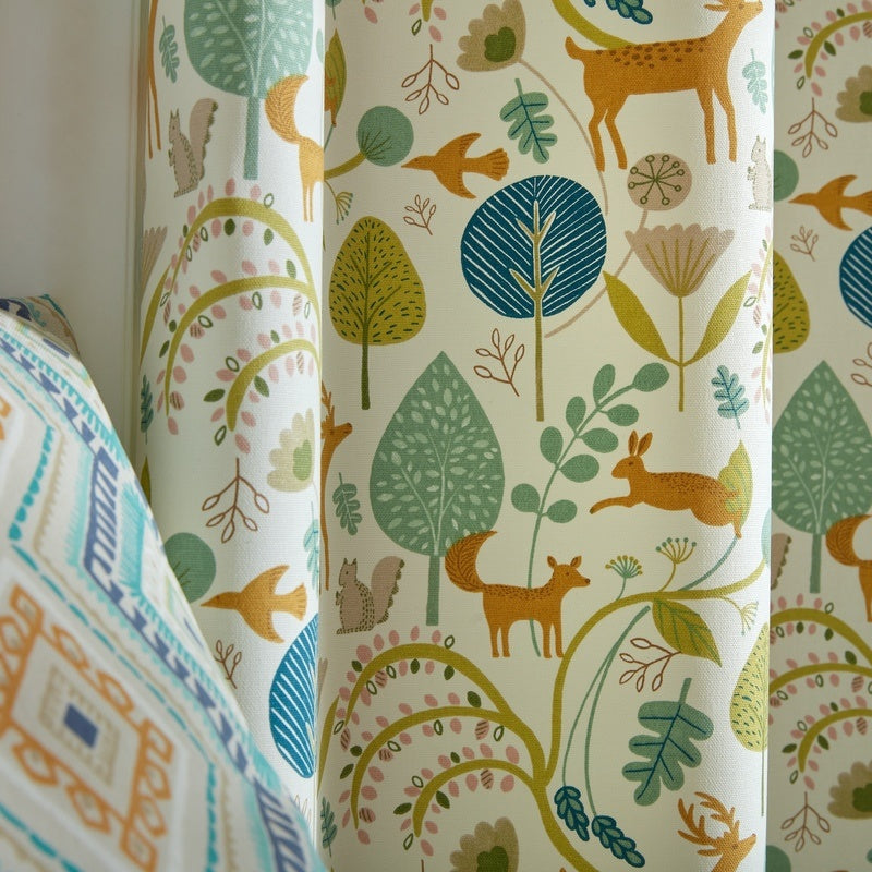 Scandi Woodland Fabric Jade