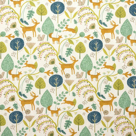 Scandi Woodland Fabric Jade