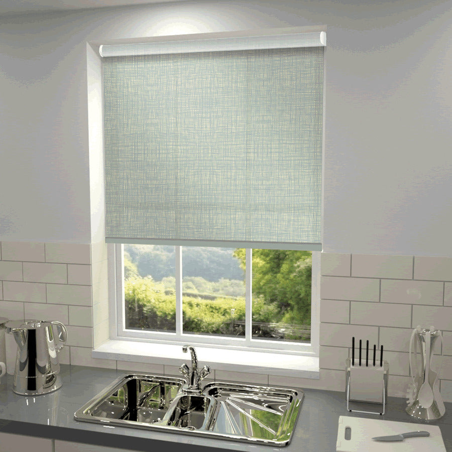 Orla Kiely Scribble Made to Measure Roller Blind Duckegg