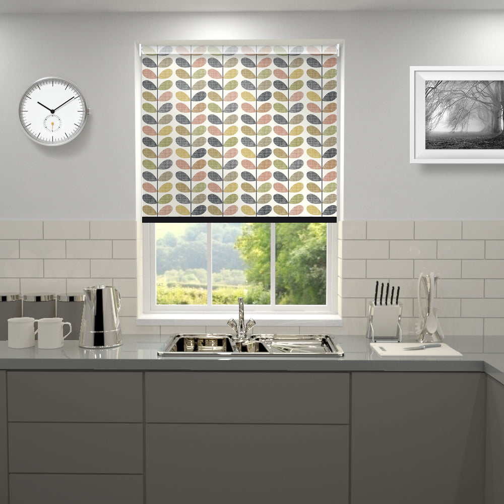 Orla Kiely Scribble Stem Made to Measure Blackout Roller Blind Multi