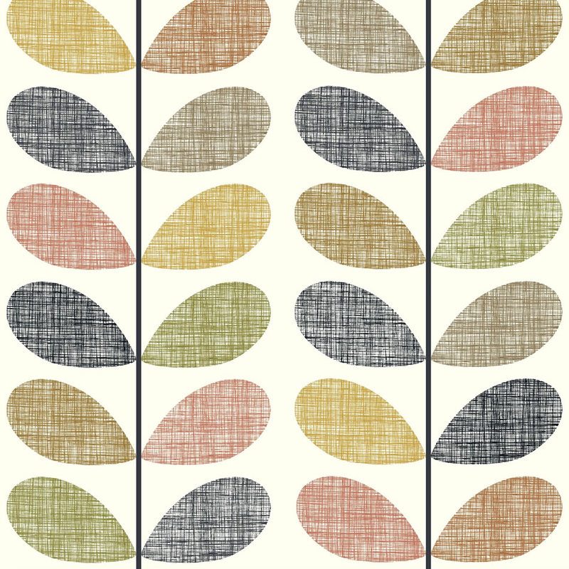 Orla Kiely Scribble Stem Made to Measure Blackout Roller Blind Multi