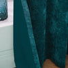Hyperion Selene Luxury Chenille Weighted Ready Made Eyelet Curtains Rich Teal
