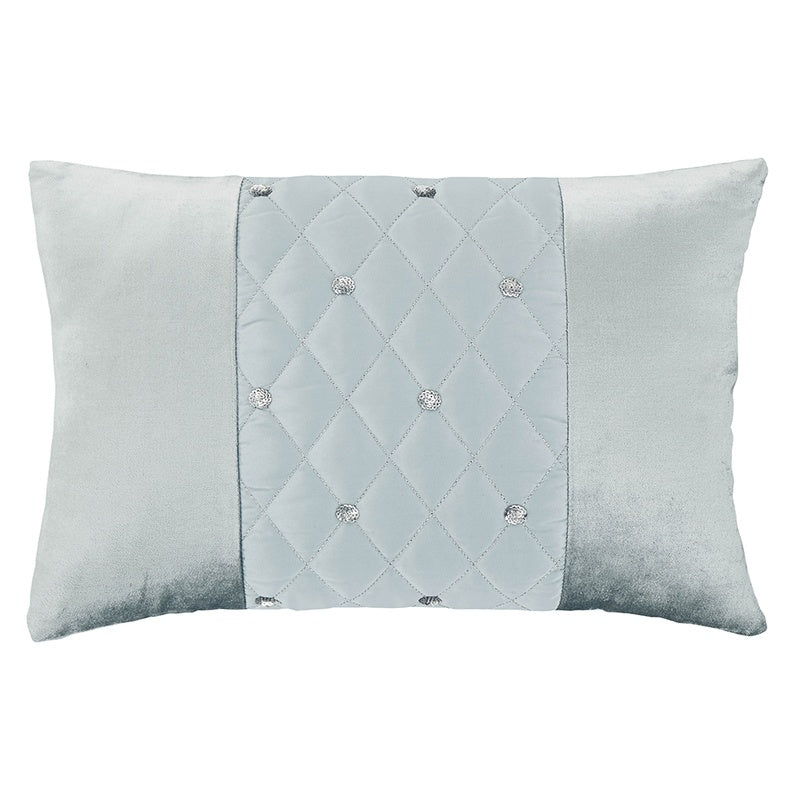 Catherine Lansfield Sequin Cluster Boudoir Filled Cushion 30cm x 40cm Duck Egg