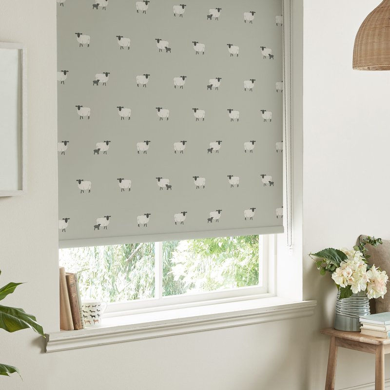 Sophie Allport Sheep Made to Measure Roller Blind Pebble