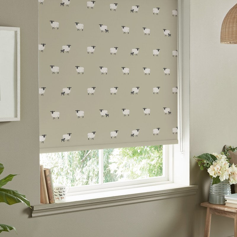 Sophie Allport Sheep Made to Measure Roller Blind Sand
