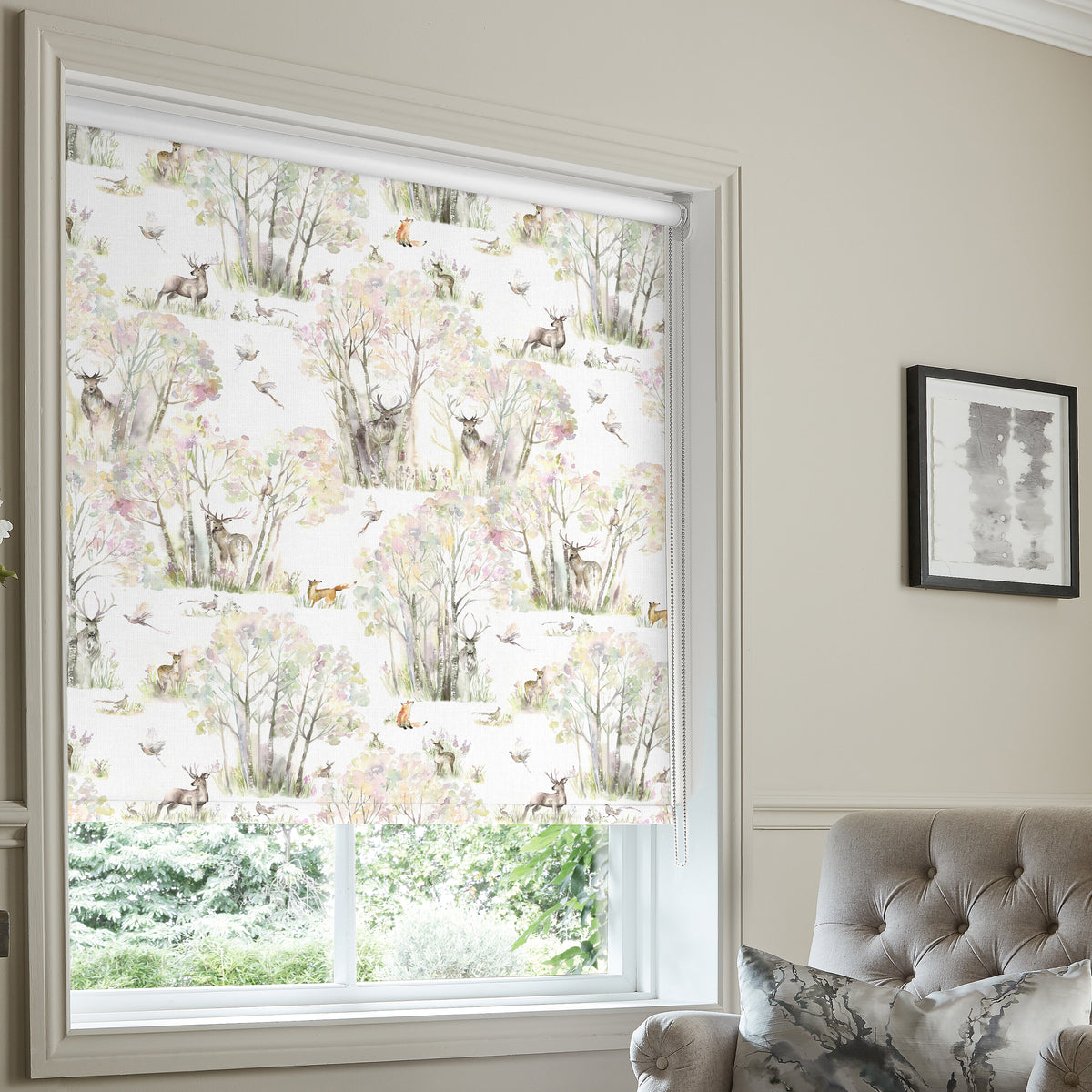 Voyage Sherwood Made to Measure Blackout Roller Blind Linen