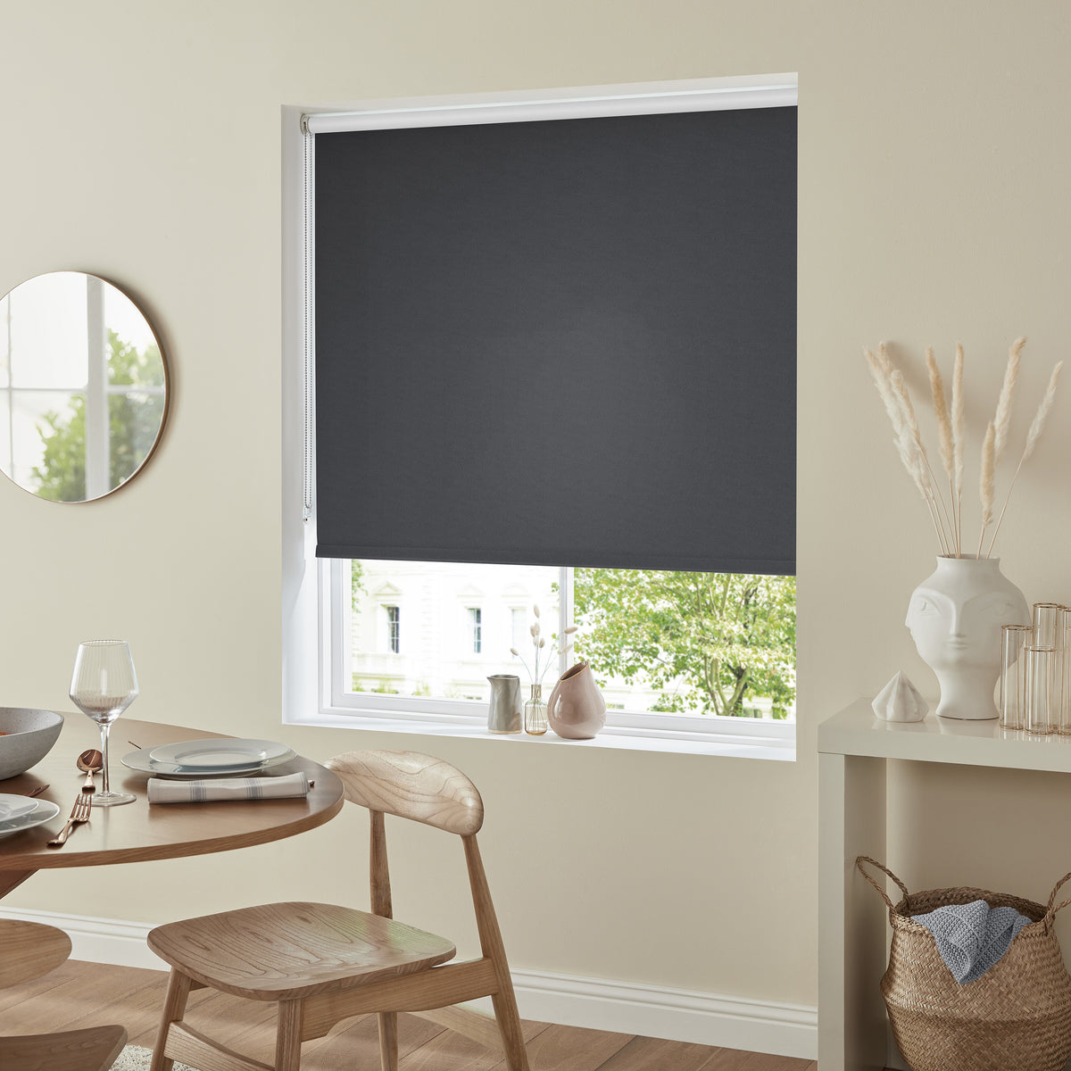 Destiny Made to Measure Blackout Roller Blind Dark Grey