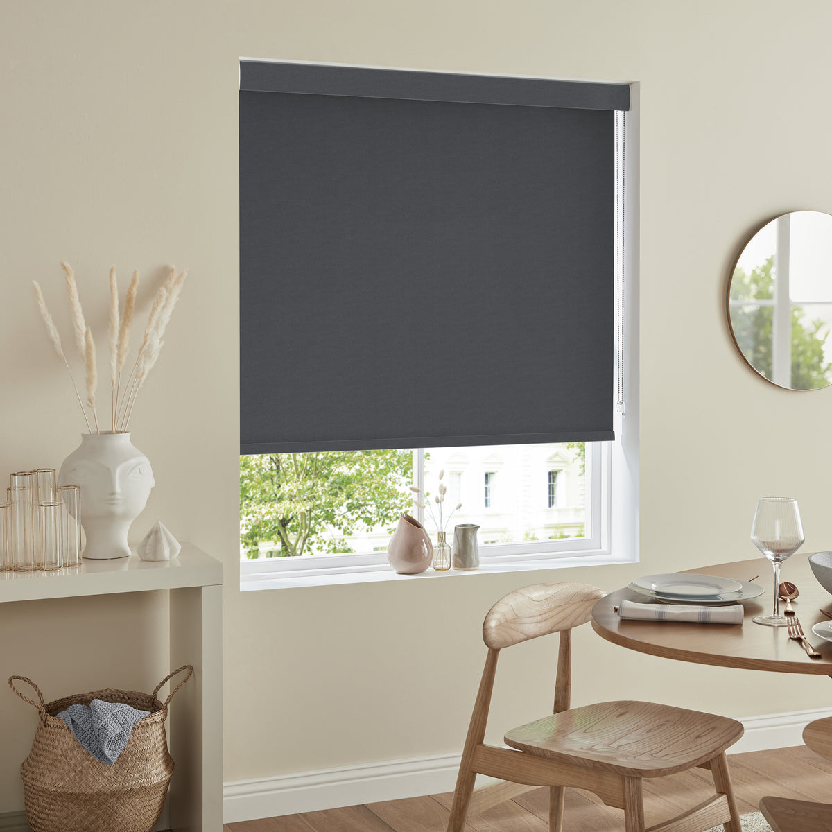 Destiny Made to Measure Blackout Roller Blind Dark Grey