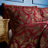 Paoletti Shiraz 275cm x 275cm Bedspread Burgundy