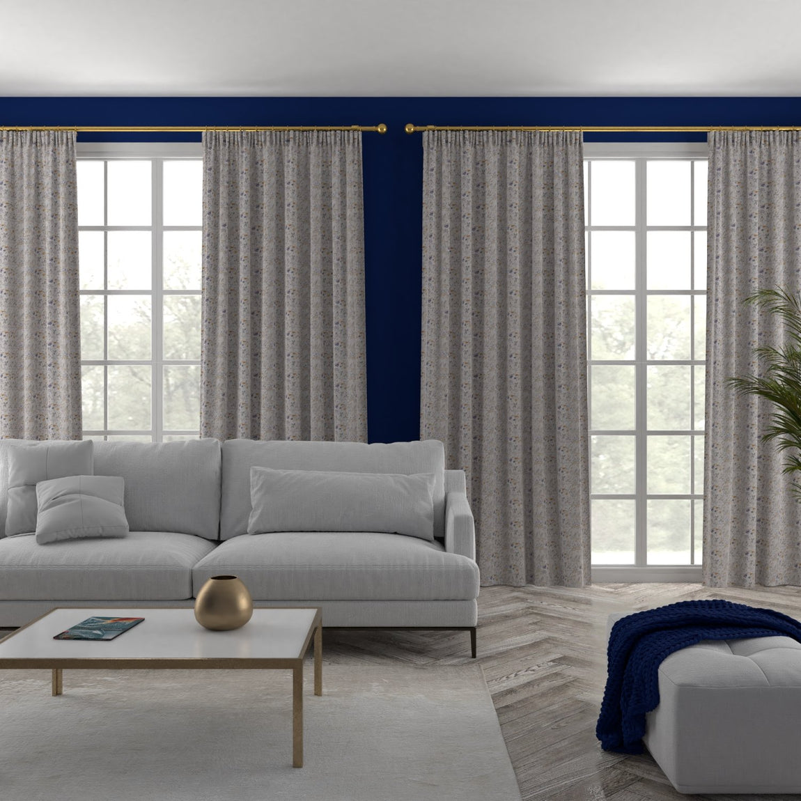 Sicily Made to Measure Curtain Ochre