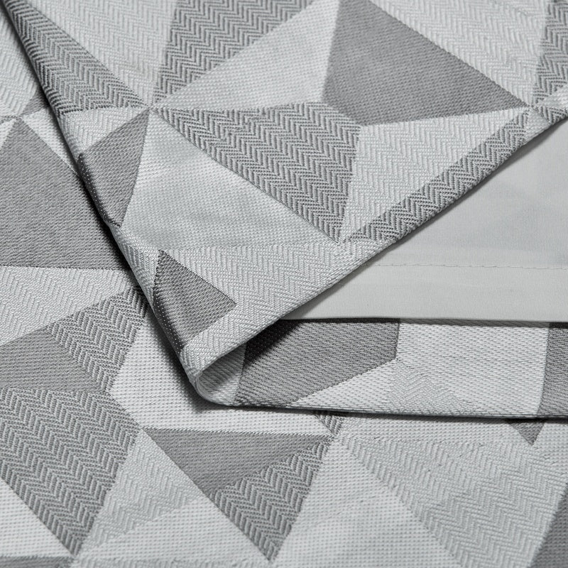 Skandi Ready Made Eyelet Curtains Silver