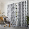 Skandi Ready Made Eyelet Curtains Silver