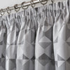 Skandi Ready Made Pencil Pleat Curtains Silver