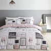 Catherine Lansfield Sleep Dreams Duvet Cover Bedding Set Blush
