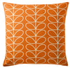 Orla Kiely Small Linear Stem Filled Cushion 50cm x 50cm Persimmon