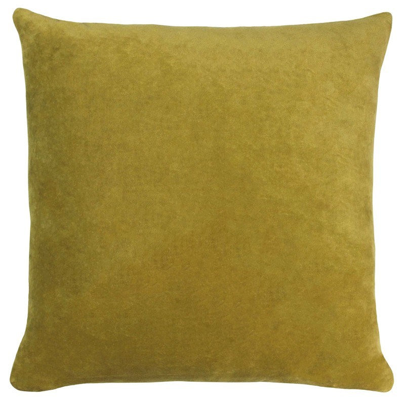 Solo Velvet Filled Cushion 45cm x 45cm Olive
