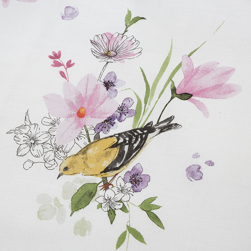 Catherine Lansfield Songbird Duvet Cover Bedding Set Pink