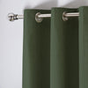 Fusion Sorbonne Ready Made Eyelet Curtains Bottle Green