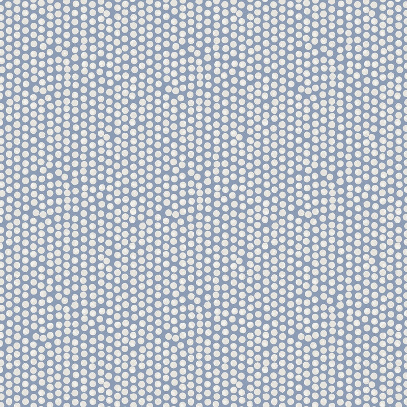 Spotty Fabric China Blue