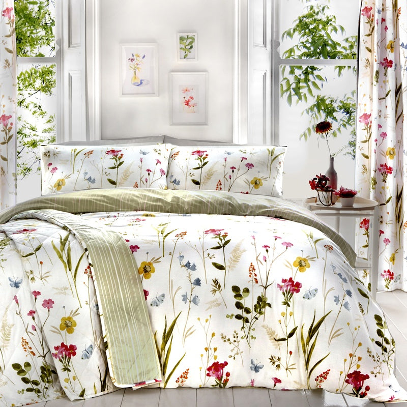Dreams & Drapes Spring Glade Lined Curtains 66 x 72 Multi