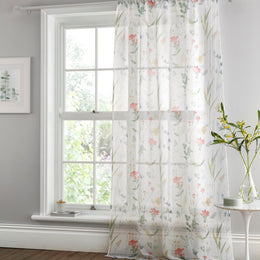 Dreams & Drapes Spring Glade Ready Made Single Voile Curtain Multi