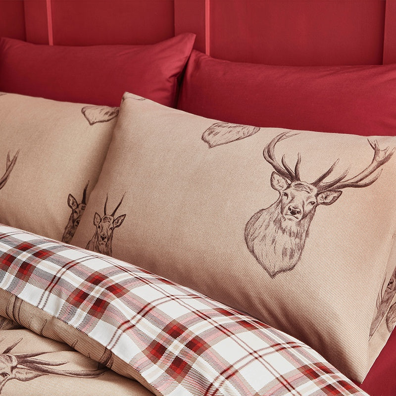 Catherine Lansfield Stag Duvet Cover Bedding Set Multi