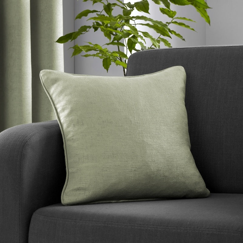 Fusion Strata Filled Cushion 43cm x 43cm Green