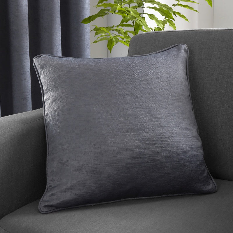 Fusion Strata Filled Cushion 43cm x 43cm Charcoal
