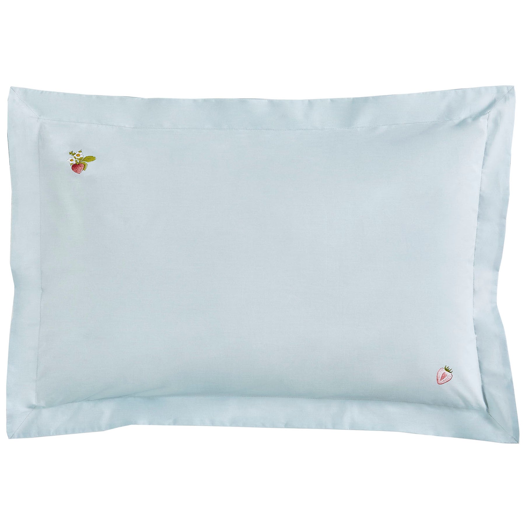Sophie Allport Strawberries Pillowcase Oxford Mist