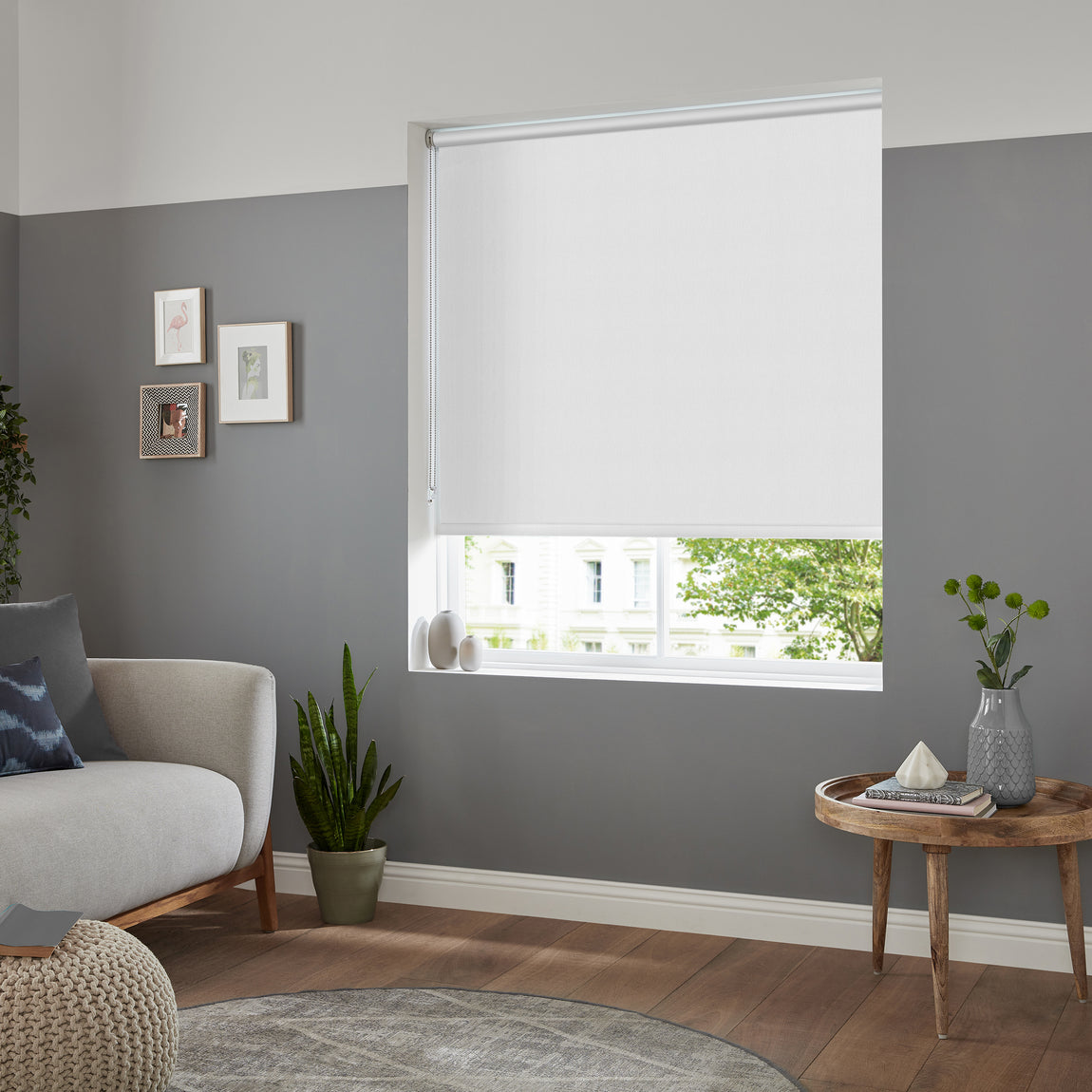 Poise Made to Measure Blackout Roller Blind White