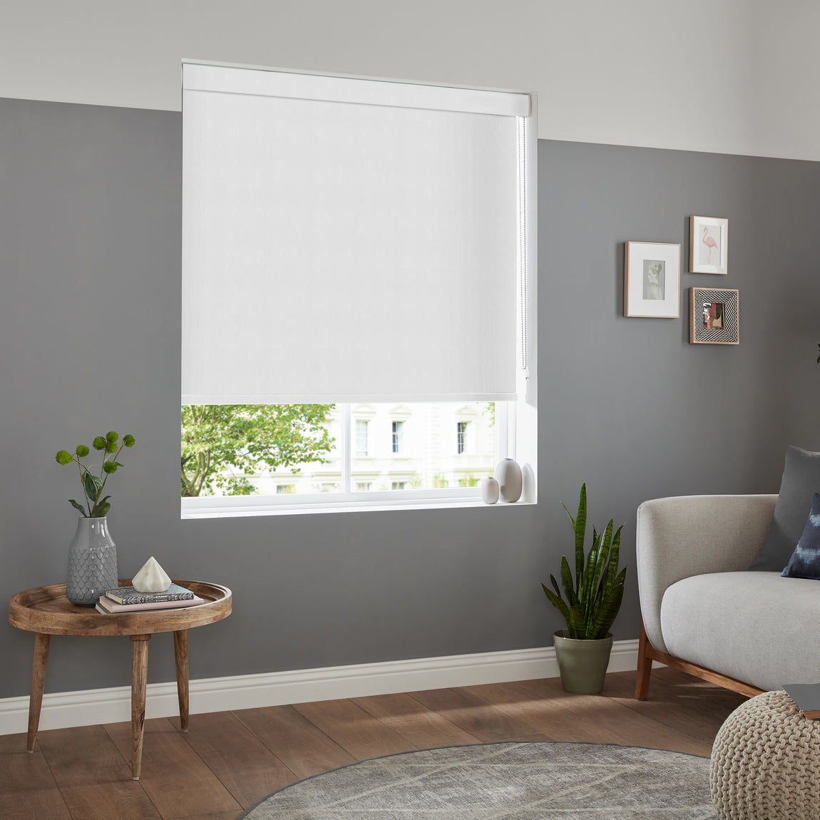 Poise Made to Measure Blackout Roller Blind White