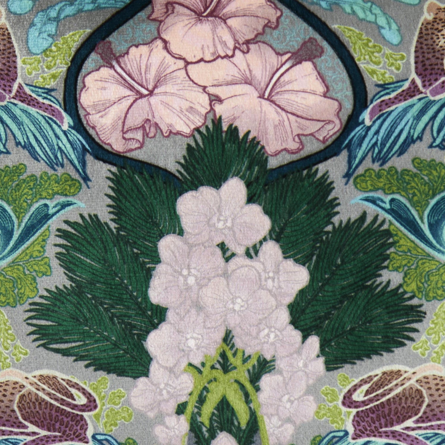 Laurence Llewelyn-Bowen Suburban Jungle Filled Cushion 43cm x 43cm Teal