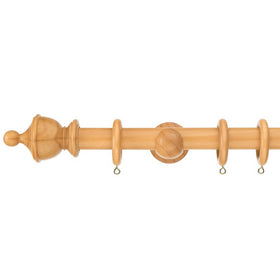 28mm Naturals Wood Pole Urn Finial Natural Oak