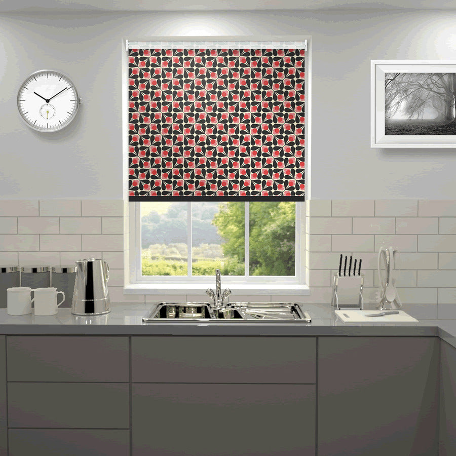 Orla Kiely Sycamore Seeds Made to Measure Blackout Roller Blind Fuchsia