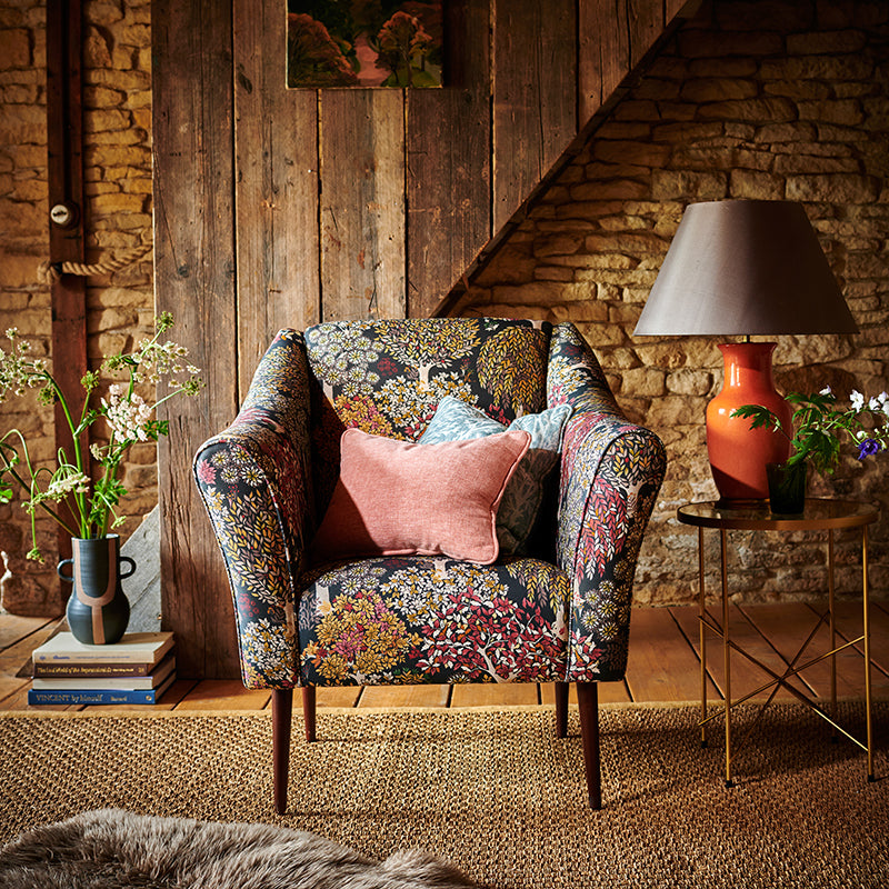 Clarke & Clarke Tatton Fabric Charcoal
