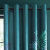 Sara Miller Heron Ready Made Eyelet Curtains Teal