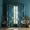 Sara Miller Heron Ready Made Eyelet Curtains Teal